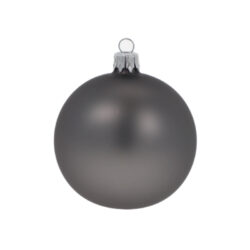 Ozdoba vánoční koule, šedá|mat, 6cm - Popis se pipravuje - mono na dotaz