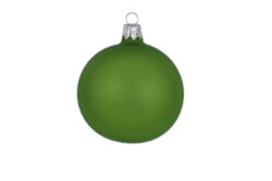 Ozdoba vánoční koule, zelená|mat, 6cm - Popis se pipravuje - mono na dotaz