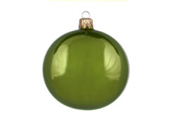 Ozdoba vánoční koule, zelená, 8cm - Popis se pipravuje - mono na dotaz
