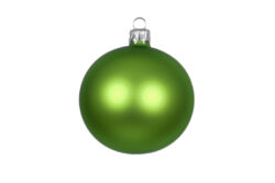Ozdoba vánoční koule, zelená|mat, 6cm - Popis se pipravuje - mono na dotaz