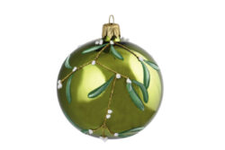DOP VJ Ozdoba vánoční koule, zelená, 8cm - Popis se připravuje - možno na dotaz