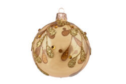 Ozdoba vánoční koule, zlatá, 8cm - Popis se pipravuje - mono na dotaz