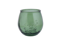 Sklenice FLORAL 0,4L lahvově zelená - Krsn sklenice zECO produkt VIDRIOS SAN MIGUEL. 100% spotebitelsky recyklovan sklo s certifikac GRS.