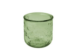 Sklenice FLORA 0,3L sv. zelená - Krsn sklenice zECO produkt VIDRIOS SAN MIGUEL. 100% spotebitelsky recyklovan sklo s certifikac GRS.