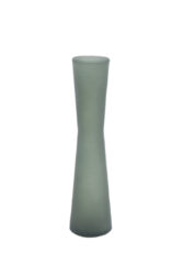 Váza úzká COIN, 20cm, zelená matná - Krsn vza zECO produkt VIDRIOS SAN MIGUEL 100% spotebitelsky recyklovan sklo s certifikac GRS.
