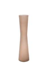 Váza úzká COIN, 20cm, hnědá matná - Krsn vza zECO produkt VIDRIOS SAN MIGUEL 100% spotebitelsky recyklovan sklo s certifikac GRS.