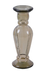 XXX Svícen ANADIR, 30cm|0,8L, lahvově hnědá|kouřová - Krásný svícen z ECO produktů VIDRIOS SAN MIGUEL 100% spotřebitelsky recyklované sklo s certifikací GRS.