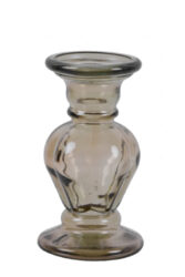 Svícen ANADIR, 20cm|0,5L, lahvově hnědá|kouřová - Krásný svícen z ECO produktů VIDRIOS SAN MIGUEL 100% spotřebitelsky recyklované sklo s certifikací GRS.