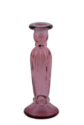 Svícen ANADIR, 22cm, růžová - Krásný svícen z ECO produktů VIDRIOS SAN MIGUEL 100% spotřebitelsky recyklované sklo s certifikací GRS.