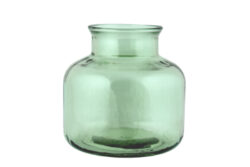Váza, pr.24x23cm|6L, sv. zelená - Objevte nai irokou kolekci uniktnch vz z recyklovanho skla. Prozkoumejte nai nabdku a najdte ten sprvn kousek pro v domov.