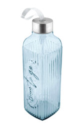 Lahev na pití s uzávěrem TO GO, 0,64L, sv. modrá - Nae kolekce lhv ze 100% recyklovanho skla nabz ideln spojen estetiky a praktinosti.