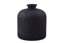Láhev|váza, pr.16x18cm|1,95L, černá - Krsn vza zECO produkt VIDRIOS SAN MIGUEL 100% spotebitelsky recyklovan sklo s certifikac GRS.