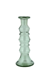 Svícen, pr.9x22cm, sv. zelená - Krásný svícen z ECO produktů VIDRIOS SAN MIGUEL 100% spotřebitelsky recyklované sklo s certifikací GRS.