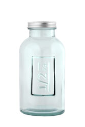 Lahev 0,5L, čirá - Krásná láhev z ECO produktů VIDRIOS SAN MIGUEL 100% spotřebitelsky recyklované sklo s certifikací GRS.