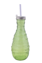 Lahev na pití, ORGANIC, 0,6L zelená - Praktick lhev zECO produkt VIDRIOS SAN MIGUEL. 100% spotebitelsky recyklovan sklo s certifikac GRS.