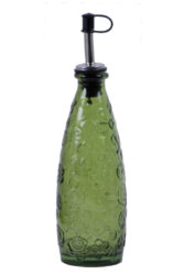 Lahev s nálevkou FLORA, zelená - Praktick lhev zECO produkt VIDRIOS SAN MIGUEL. 100% spotebitelsky recyklovan sklo s certifikac GRS.