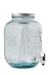 Nádoba na vodu s kohoutkem EST. 1896 4L, čirá - Praktická nádoba na vodu z ECO produktů VIDRIOS SAN MIGUEL 100% spotřebitelsky recyklované sklo s certifikací GRS.