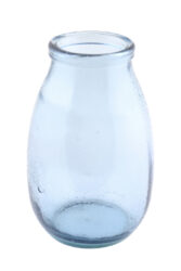 Váza MONTANA, 28cm|4,35L, sv. modrá - kropenatá - Krsn vza zECO produkt VIDRIOS SAN MIGUEL 100% spotebitelsky recyklovan sklo s certifikac GRS.