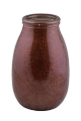 Váza MONTANA, 28cm|4,35L, červeno hnědá námraza - Krsn vza zECO produkt VIDRIOS SAN MIGUEL 100% spotebitelsky recyklovan sklo s certifikac GRS.
