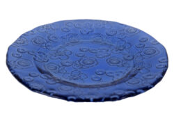 Talíř 20cm FLORA, modrá - Krásný talíř z ECO produktů VIDRIOS SAN MIGUEL.
