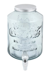 Barel nápojový COCA-COLA, 5L, čirá - Praktická nápojový barel z ECO produktů VIDRIOS SAN MIGUEL 100% spotřebitelsky recyklované sklo s certifikací GRS.