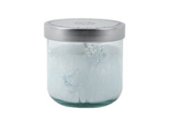 Svíčka ve sklenici s pampeliškou Santalové dřevo - Krásná svíčka ve sklenici z ECO produktů VIDRIOS SAN MIGUEL 100% spotřebitelsky recyklované sklo s certifikací GRS.